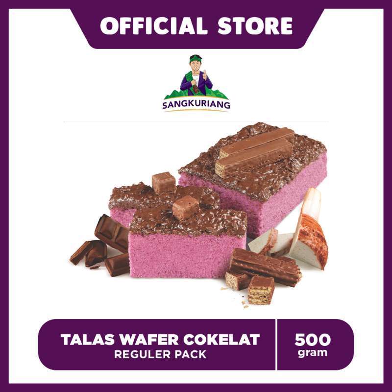 Jual Lapis Bogor Sangkuriang Talas Wafer Cokelat Reguler Pack (500gr) Di Seller Lapis Bogor