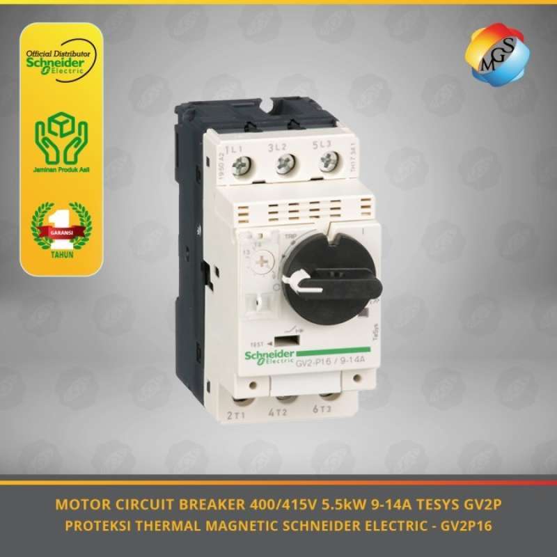 Promo Schneider Gv2 Motor Circuit Breaker Thermal Magnetic 9-14a ...