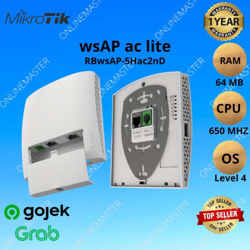 Wsap Rta Promo Mikrotik Wall Socket Access Point Rbwsap-5hac2nd Wsap Ac Lite ...