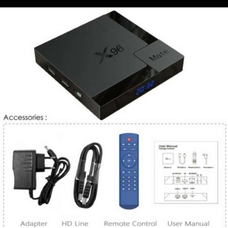 Promo X96 Mate Smart Android Tv Box 4/32 4gb/32gb Tvbox 4gb 4k ...