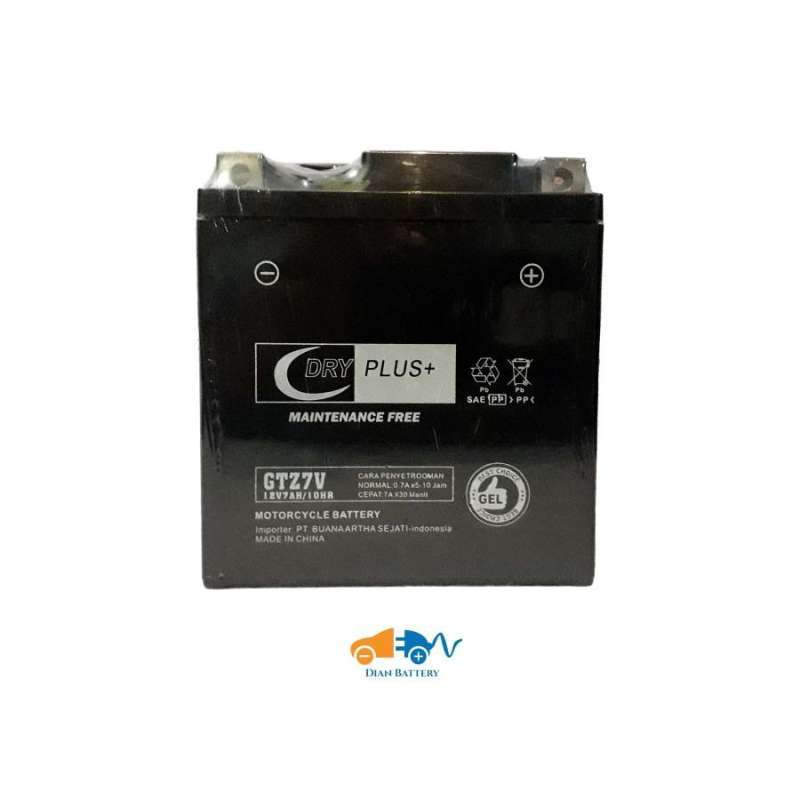 Jual Aki Motor Yamaha R25 Dryplus Gtz7v - Aki Gel (7ah) Di Seller Dian ...