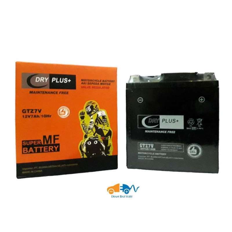 Jual Aki Motor Yamaha R25 Dryplus Gtz7v - Aki Gel (7ah) Di Seller Dian ...