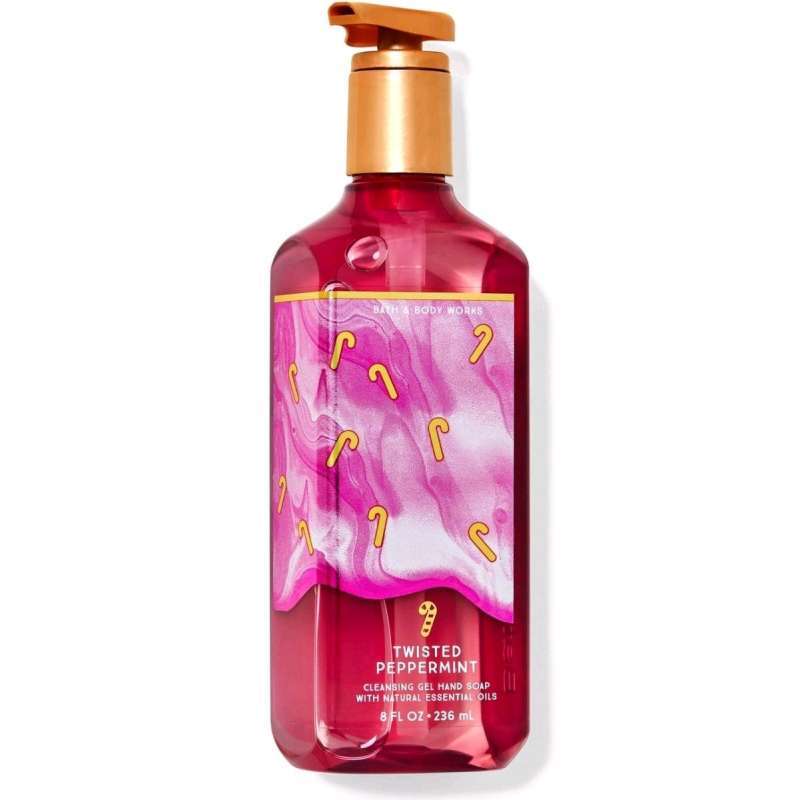 BBW TWISTED PEPPERMINT CLEANSING GEL HAND SOAP 236 ML