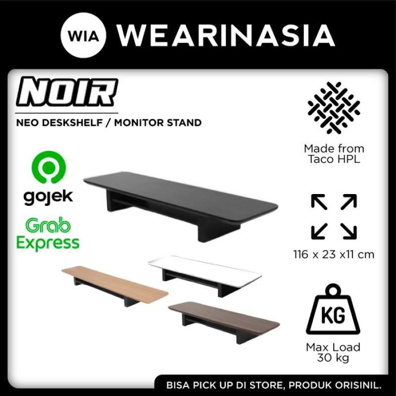 Jual Noir Neo Desk Shelf / Monitor Stand Riser Meja Komputer Medium ...