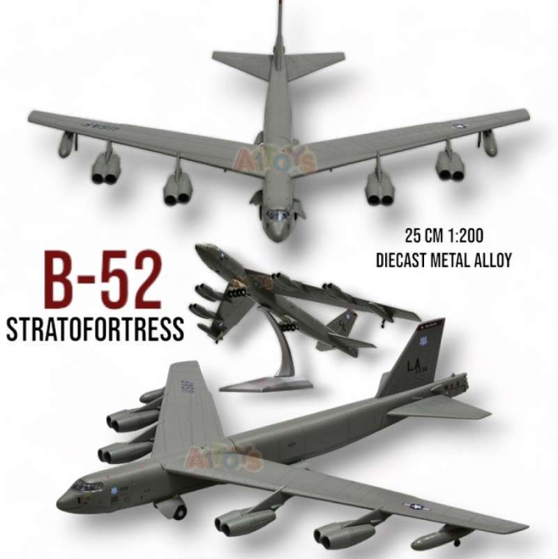 Jual Terlaris Miniatur Diecast Pesawat Bomber Boeing B 52 Stratofortress 25 Cm 1 200 B52 Di Seller Ashcollection Rawa Buaya Kota Jakarta Barat Blibli
