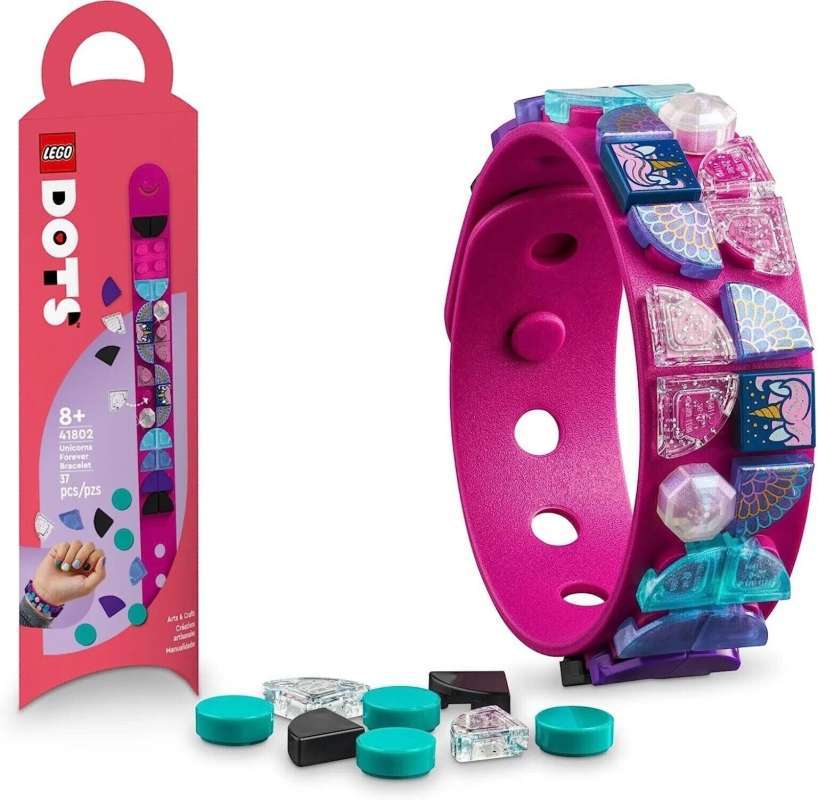 LEGO DOTS 41802 Unicorns Forever Bracelet Set Building Kid Toy Creator  Accessories Girl Craft Kit Gift School Friends Toys Mainan Balok Gelang Anak