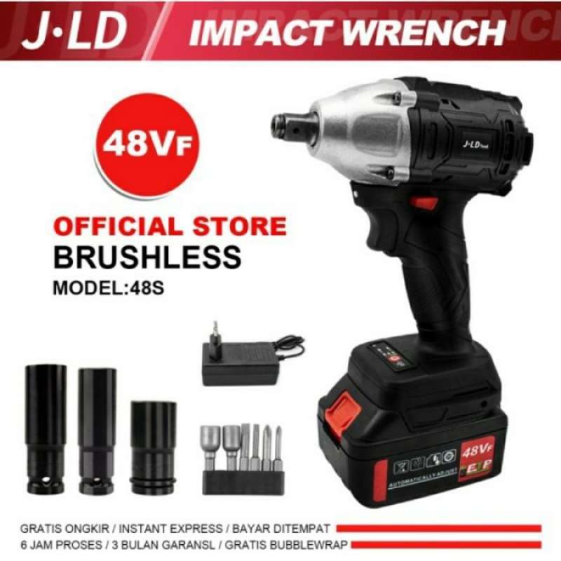 Promo Jld 48s Brushless Impact Wrench 48 V Mesin Bor Impact 350 Nm Diskon 23 Di Seller Dondon Tools Cengkareng Barat Kota Jakarta Barat Blibli