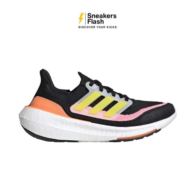 Sepatu Lari Wanita ADIDAS ULTRABOOST LIGHT BLACK YELLOW HQ6346