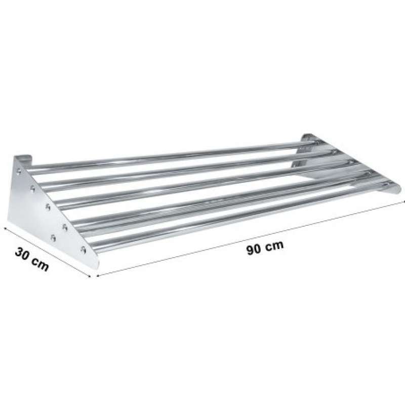 Promo Mutu Wall Mounted Rack 0.9 Meter Stainless Steel Hotel - Wmr-9 ...