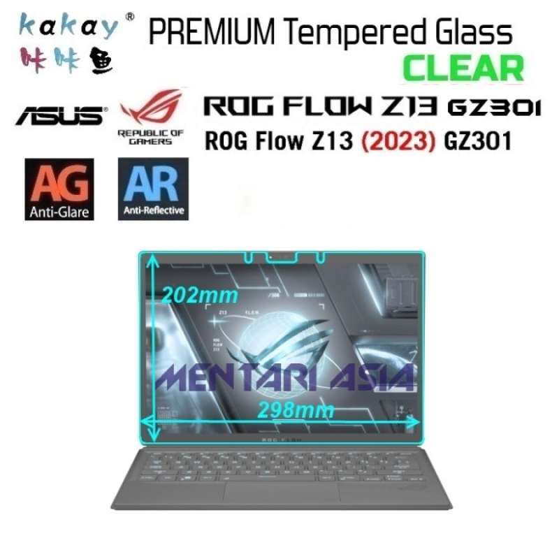 Promo Tempered Glass Asus Rog Flow Z13 Gz301 2023 - Kakay Premium Clear ...