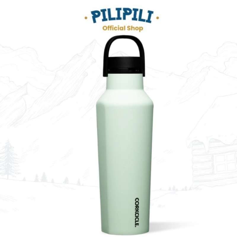 Corkcicle Canteen Sport Collection Borraccia Thermos 300 Ml - Acciaio Inox Noce