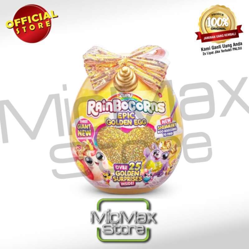 Rainbocorns Epic Golden Egg Giant Egg over 25 Golden BIG Surprise 9244 - Main Image