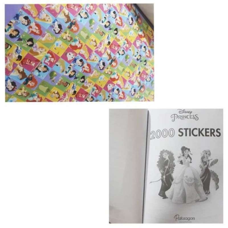 Promo Buku Anak / Buku Stiker - Disney Princess 2000 Sticker Book ...