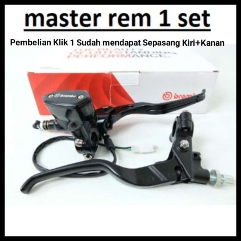 Promo Master Rem Motor Tabung Brembo Oval/master Rem Motor Set Kiri