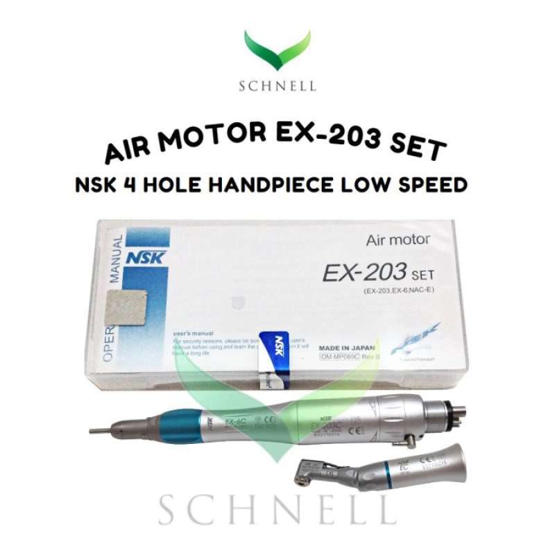 Promo Dental Handpiece Lowspeed Low Speed Nsk 4 Hole Straight Contra