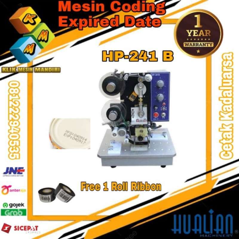 Promo Mesin Cetak Coding Expired Semi Auto Hp-241b Hualian Diskon 23% ...