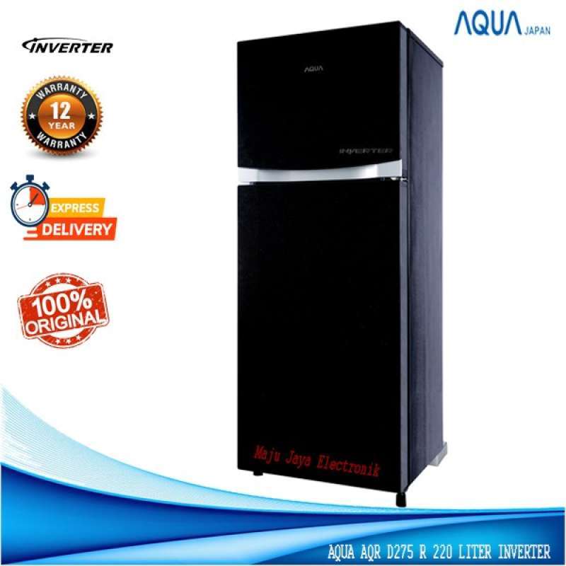 Promo Kulkas 2 Pintu Aqua Aqr 275 R Inverter 220 L Glassdoor Garansi 10
