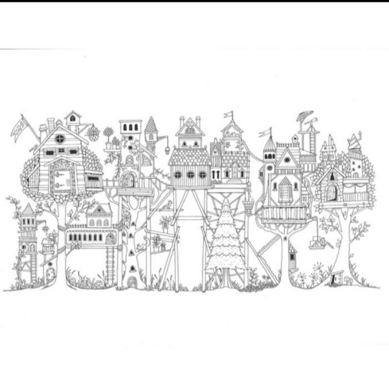 Jual Adult Colouring Book - Enchanted Forest Artist Edition-johanna
