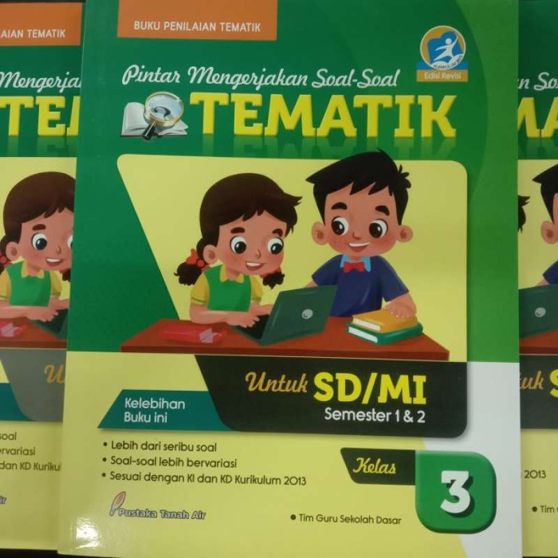 Jual Latihan Soal Ulangan Tematik Sd Kelas 3 Semester 1 2 Tema 12345678 ...