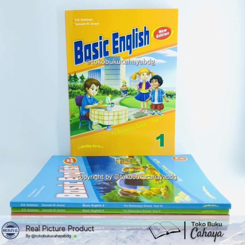 Jual Buku Bahasa Inggris Sd Basic English Kelas 1 2 3 4 5 6 Yudhistira ...
