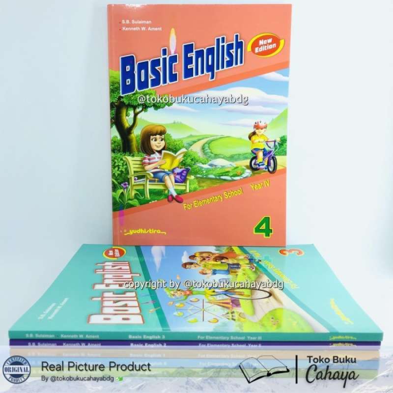 Jual Buku Bahasa Inggris Sd Basic English Kelas 1 2 3 4 5 6 Yudhistira ...