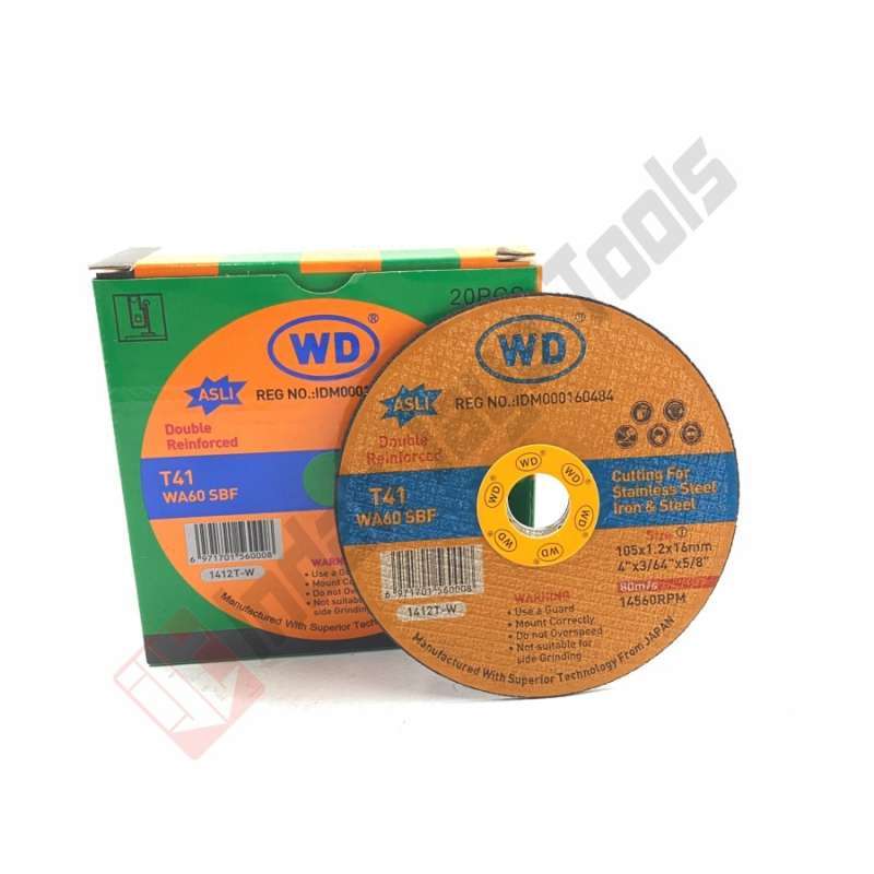 Jual ( Per Box ) Wd Cutting 4 X 1.2 Mm Batu Potong Besi Wheel Di Seller ...