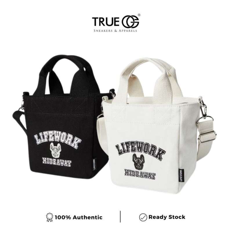 [LIFE WORK]Archlogo Canvas 2WAY Mini Tote Bagミ LIFE WORK]Archlogo Canvas 2WAY Mini Tote Bagミ (Life Work