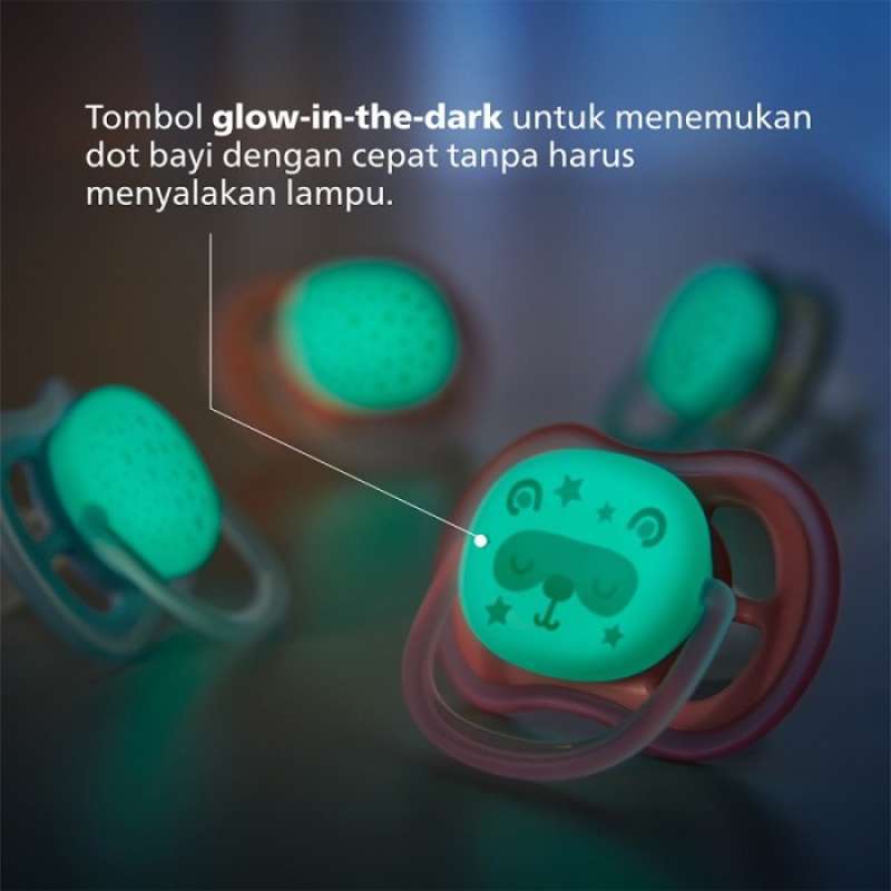 Jual Philips Avent Soother Ultra Air Pacifier Orthodontic 2pack ...