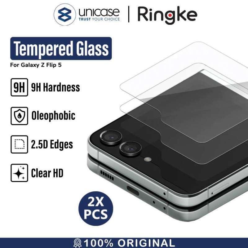 Tempered Glass Samsung Galaxy Z Flip 5 Ringke Cover Display Clear 9H