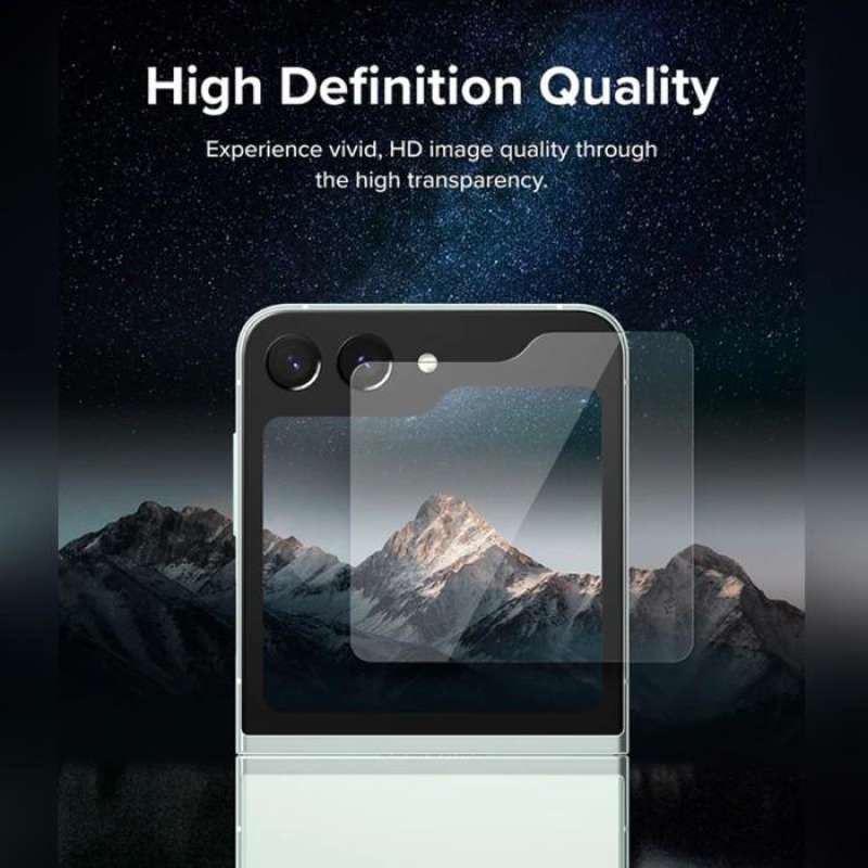 Tempered Glass Samsung Galaxy Z Flip 5 Ringke Cover Display Clear 9H