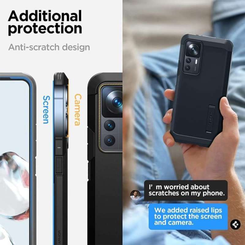 Case Xiaomi 12T/Pro Spigen Tough Armor Matte Cover Shockproof Casing