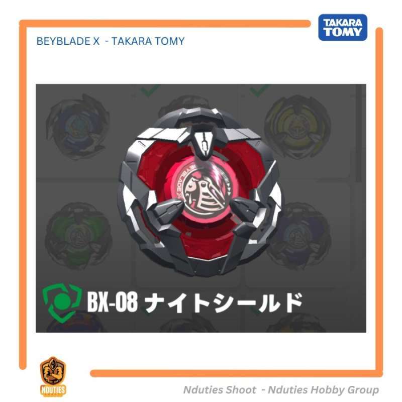 Promo Bx-08 Beyblade X Blade Knight Shield Merah Takara Tomy Diskon 50% ...