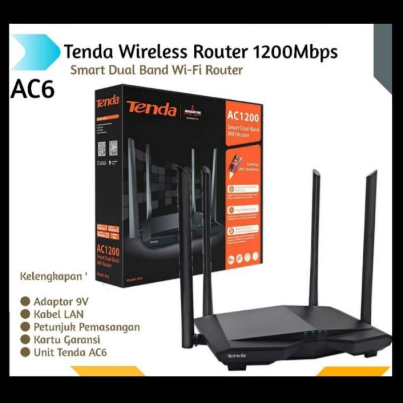 Jual Tenda Ac6 Dual Band Wall Killer / Router Wifi 5ghz Repeater Wisp ...