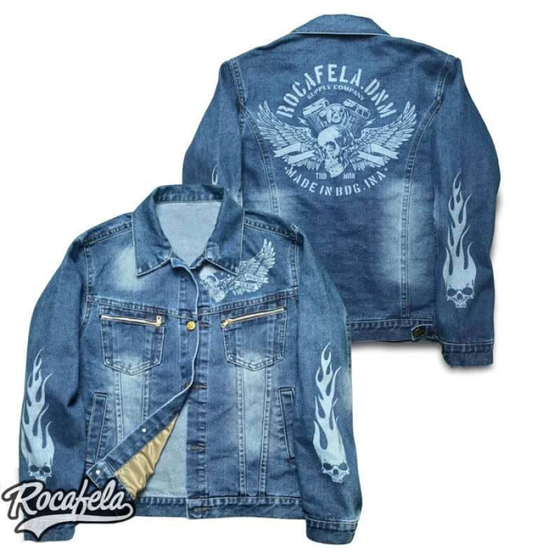 JAKET JEANS JAKET JEANS UNISEX JAKET JEANS PRIA No1 L