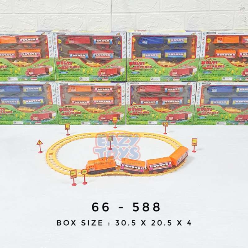 Jual Mainan Kereta Keretaan Anak Kereta Api Track Set Multi Express 66 ...