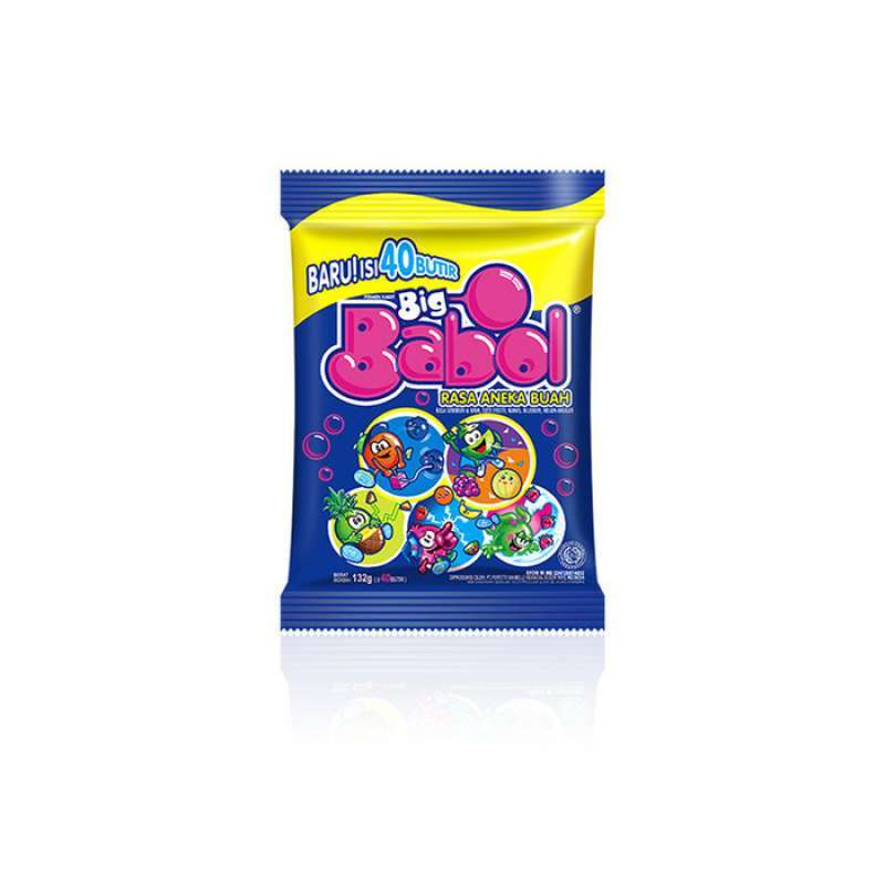 Promo Big Babol Tutti Frutti Permen Karet [132 Gr / Bag] Big Babol Tuti ...