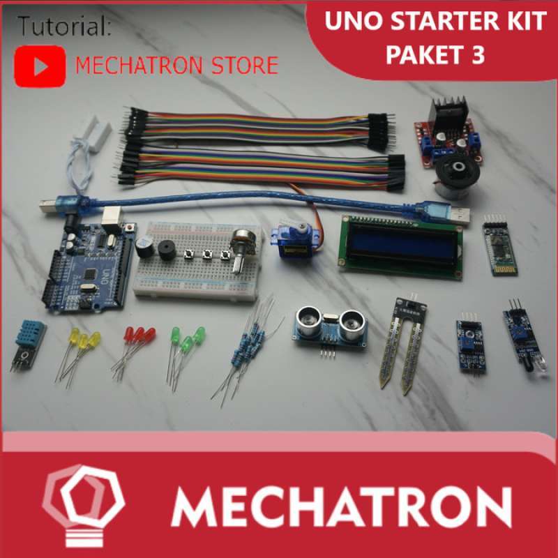 Promo Arduino Uno Starter Learning Kit Compatible Paket Belajar 3 Free ...