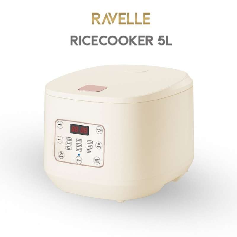 Promo Diskon Ravelle Digital Low Carbo Rice Cooker Black 5 Liter Resmi Diskon 13 Di Seller