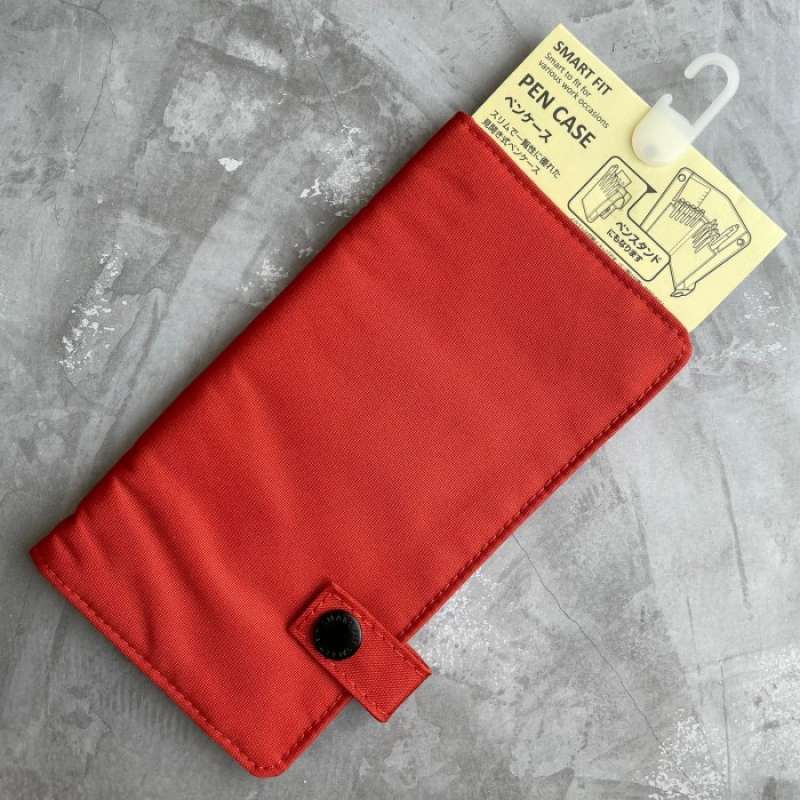 LIHITLAB Pennenetui met rits, 7,9 × 2 × 4,7 inch, zwart (A7551-24