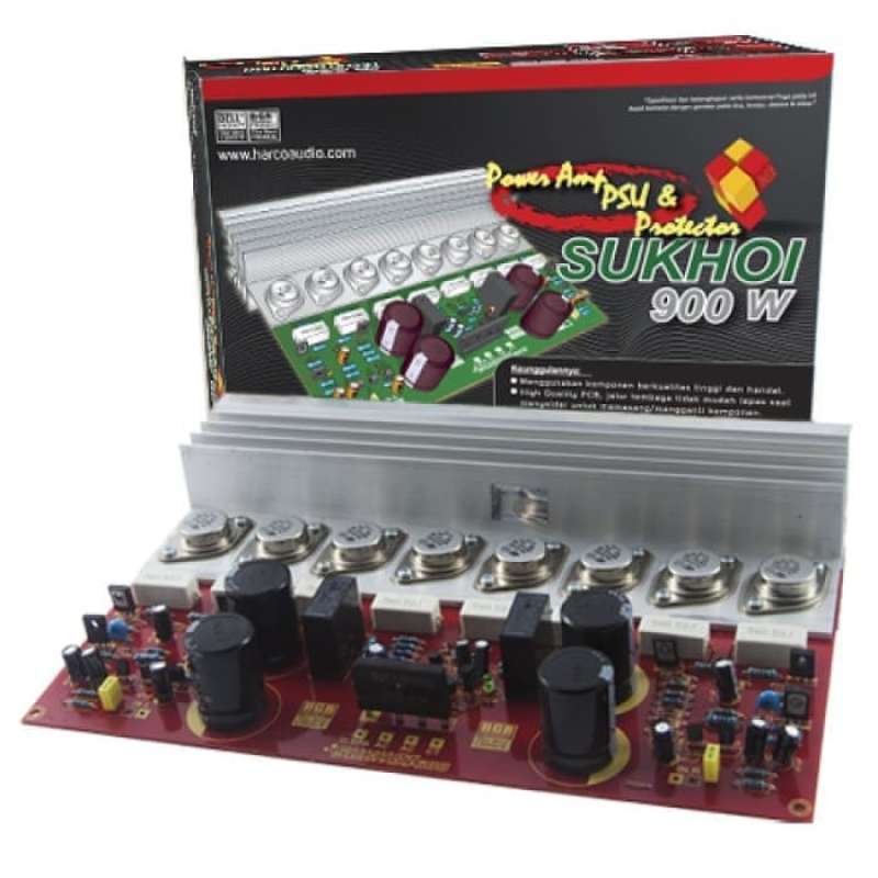 Promo Kit Power Sukhoi 900w Amplifier Stereo Plus Psu Bell Bgr Tr