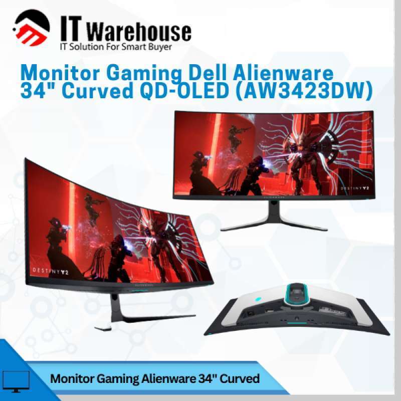 Promo Dell Alienware Aw3423dw Curved Qd-oled Monitor Gaming 34 Inch ...
