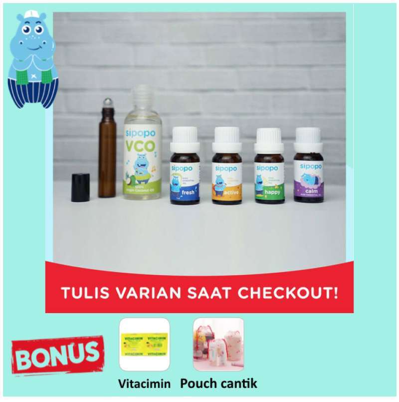 Promo [paket Oles] 4btl 5ml Sipopo Essential Oil For Bonding Time