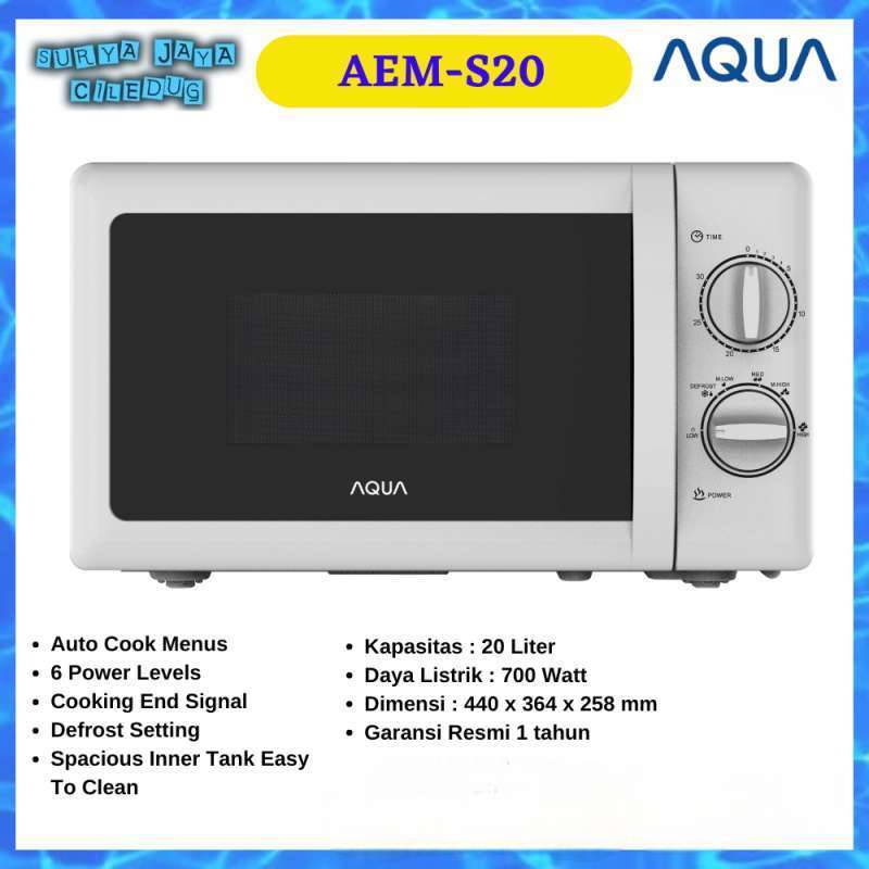 Jual Aqua Aem-s20 Microwave Oven [20 Liter] Di Seller Surya Jaya