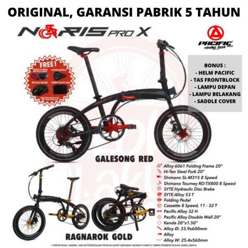Promo Promo Pacific Ns Pro X Sepeda Lipat 20 Folding Bike Bonus Alloy Ragnarok Gold Segel Dus Diskon 50 Di Seller Bayanaka Rawa Buaya Kota Jakarta Barat Blibli