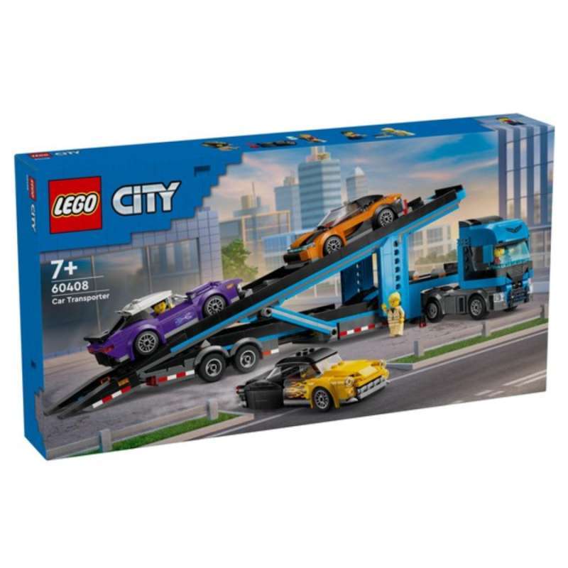 Lego City 60408 Car Transporter Truck with Sports Cars