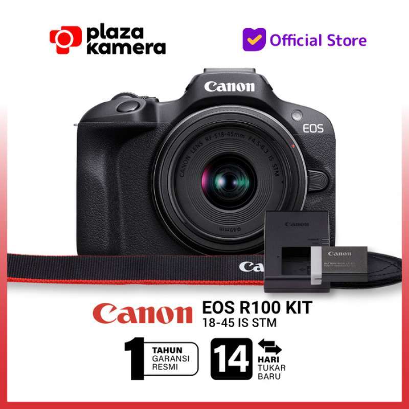 Promo Canon Eos R100 Kit Lensa 18-45mm Is Stm Kamera Mirrorless R 100 ...