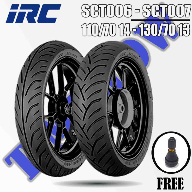 Promo Paket Ban Motor Irc Sct006 110/70 R14 - Sct007 130/70 R13
