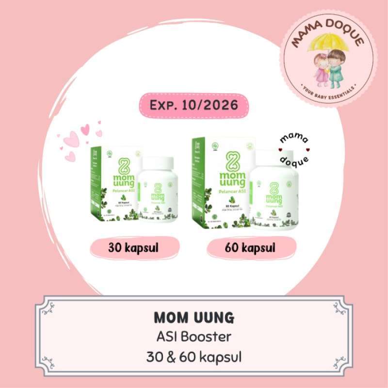 Promo Mom Uung Asi Booster 30 & 60 Kapsul / Booster Asi Diskon 23% Di