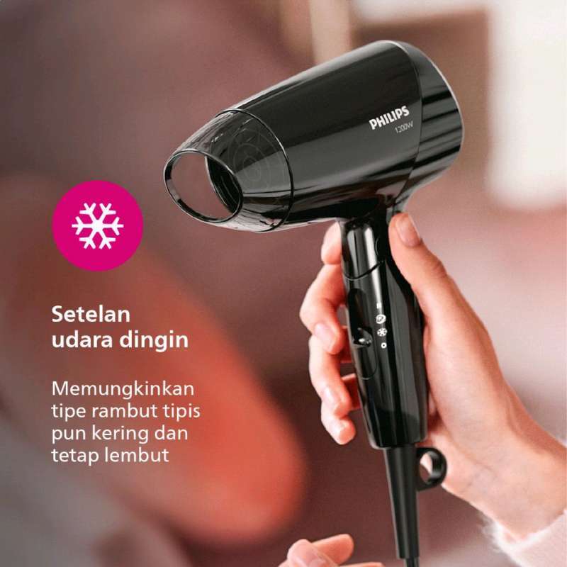 PHILIPS Hair Dryer Essential Care Penggering Rambut 1200 Watt BHC-010/12  Garansi Resmi