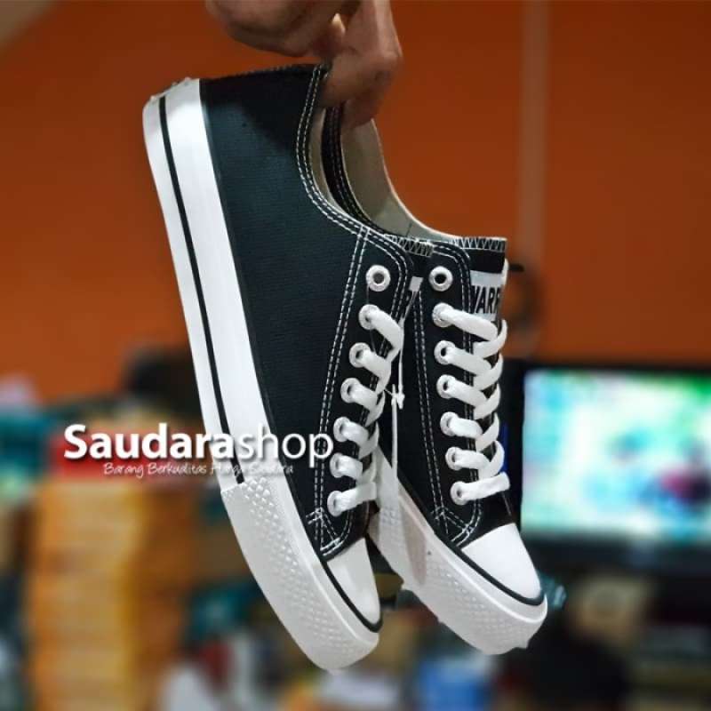 Jual Sepatu Warrior Sparta Lc Black White [33-43] / Warrior Allstar ...